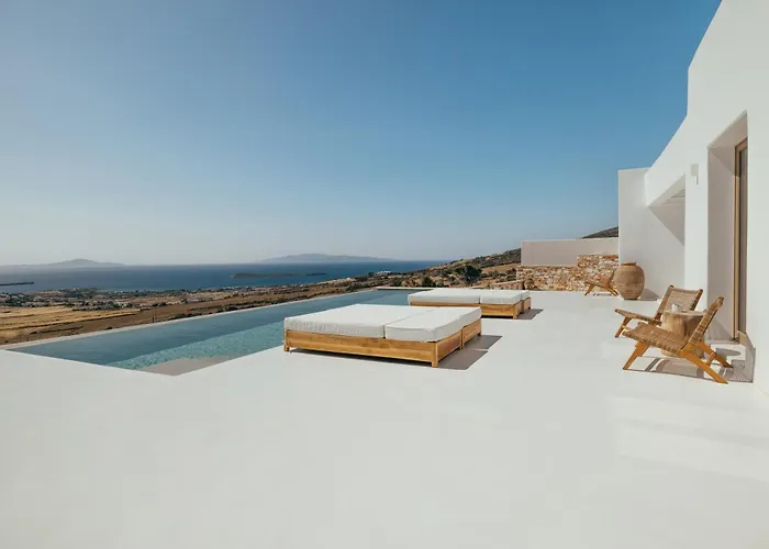 Sea View - Luxury Pool - Golden Beach, Paros 别墅 Márpissa