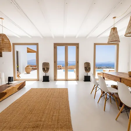 Вилла Sea View - Luxury Pool - Golden Beach, Paros *